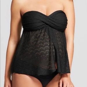 Liz Lange Maternity Tankini Swimsuit Top NWT